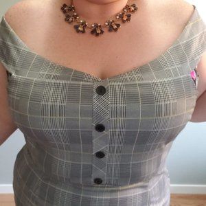 Bussniess Casual Plaid Dress